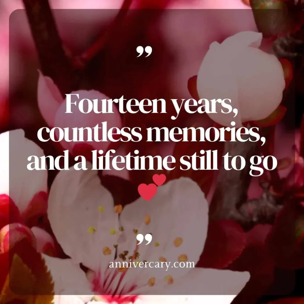 14 Years of Togetherness Quotes