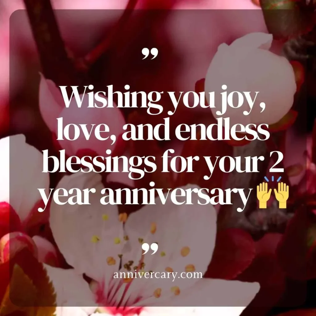 2 Years Anniversary Wishes