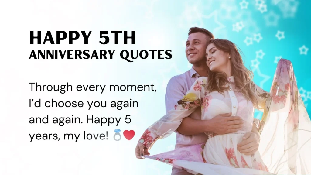 5th Anniversary Quotes for Husband