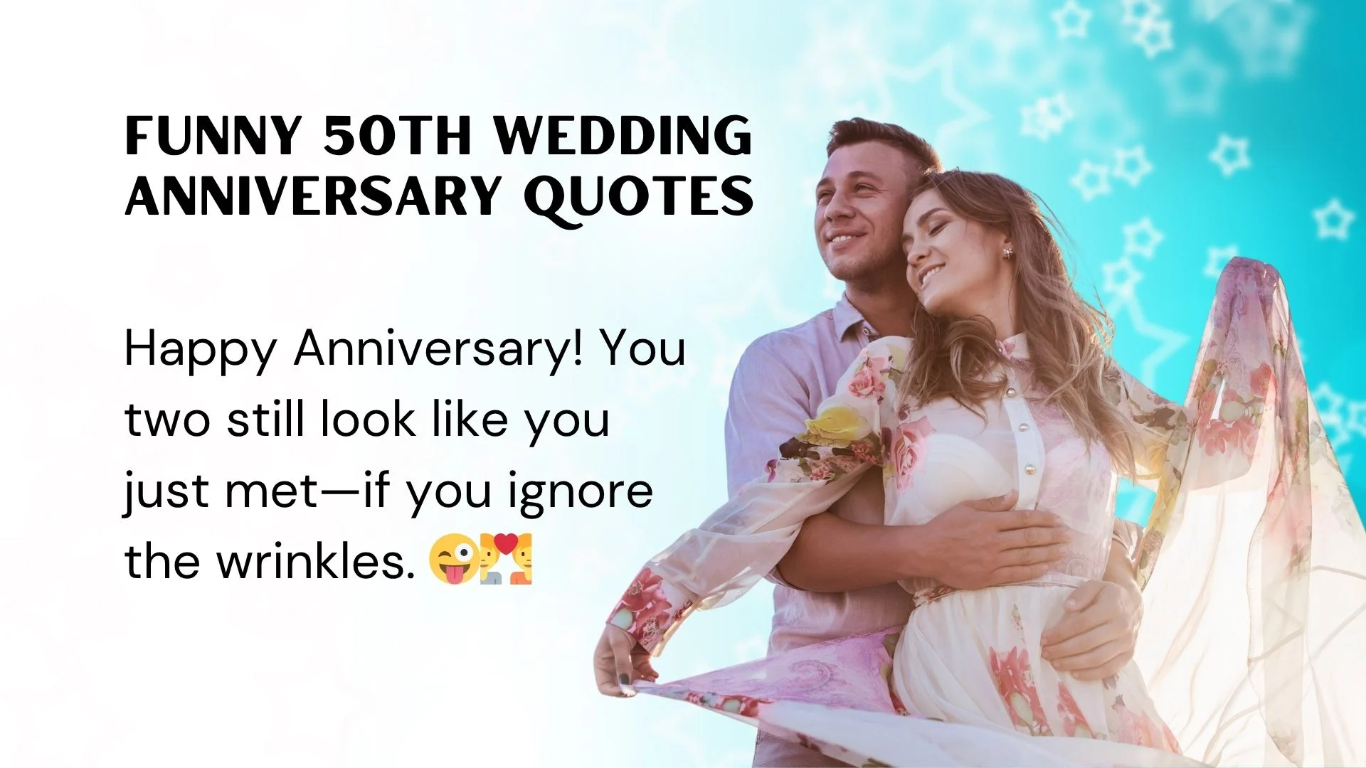 Read more about the article 255 Witty and Funny 50th Wedding Anniversary Quotes for Golden Giggles 2025