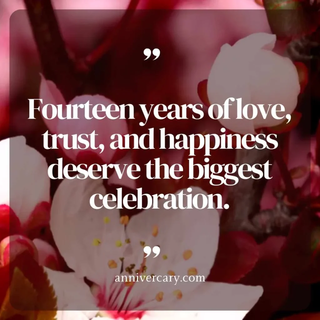 Happy 14th Anniversary Quotes
