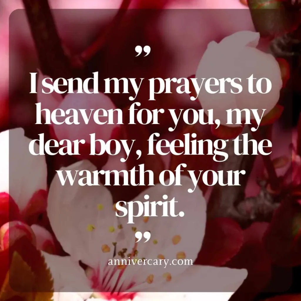 Messages for Son on Death
