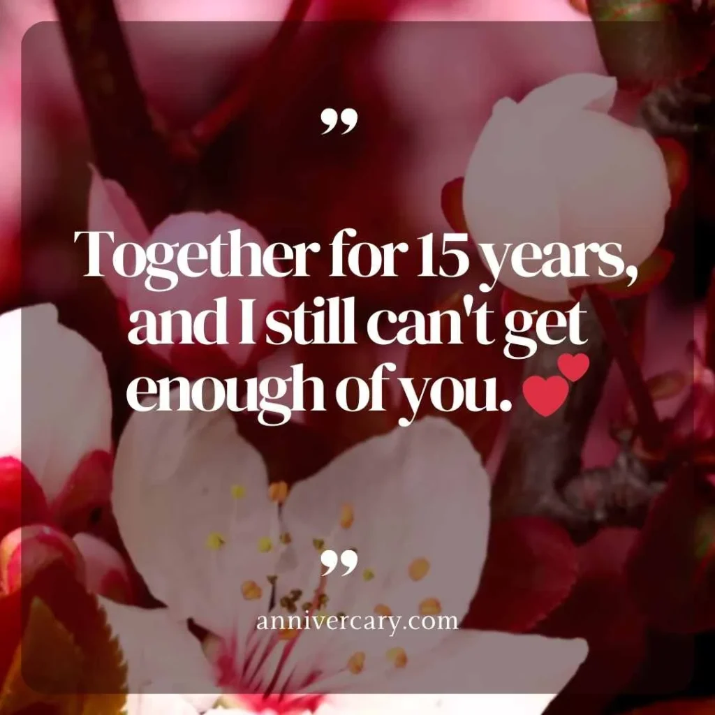 15 Years of Love and Togetherness