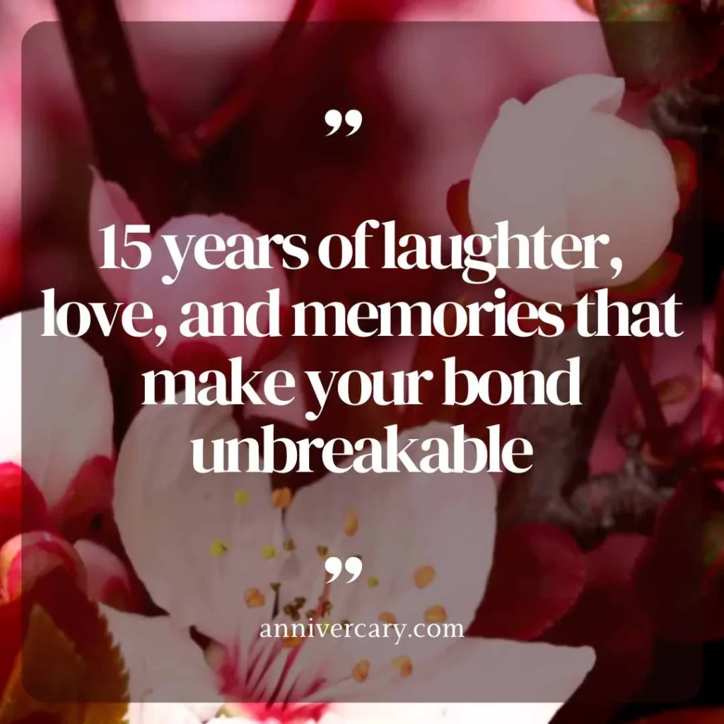 15th Wedding Anniversary