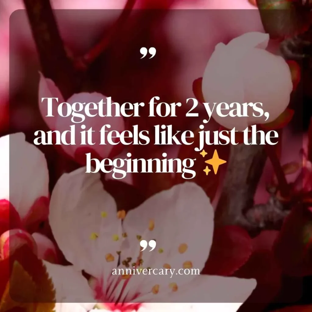 2 Years of Togetherness Short Quotes
