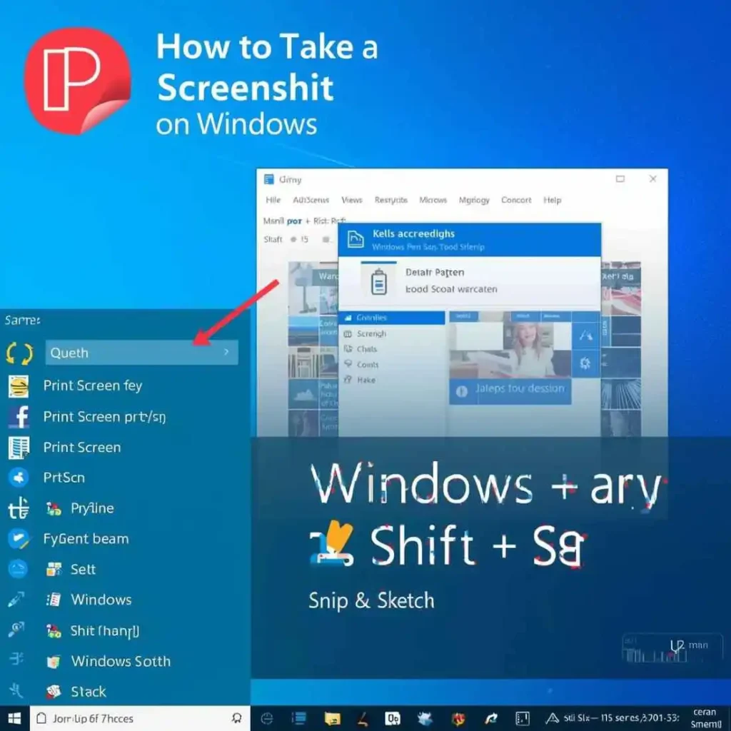 Windows 10 Using Snipping Tool